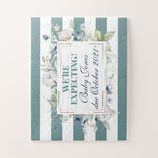 妊娠のお知らせが予想されるベビー ジグソーパズル (縦)