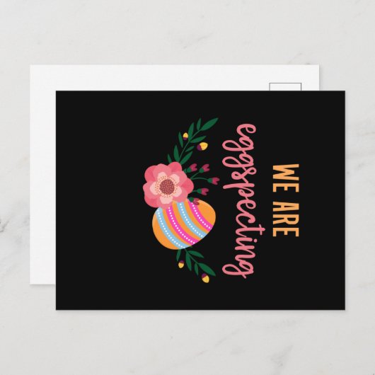 妊娠のお知らせをうすうすしています ポストカード (正面/裏面)