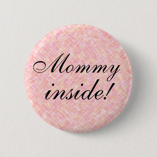 妊娠のお知らせ中のミイラ！ 缶バッジ (正面)