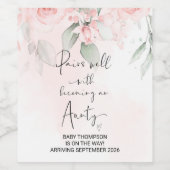 妊娠のお知らせ姉妹の友人になる義務 ワインラベル (シングルラベル)