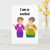  **妊娠のお知らせ**カード カード (黄色い花)