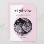 妊娠のお知らせ 招待状 (正面/裏面)