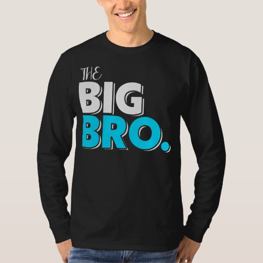 妊娠のためのビッグBroベビーデザイン Tシャツ (正面)