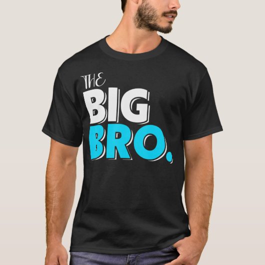 妊娠のためのビッグBroベビーデザイン Tシャツ (正面)