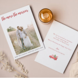 妊娠のクリスマスメリーのカードが増えるほど サンキューカード