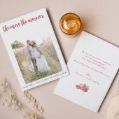 妊娠のクリスマスメリーのカードが増えるほど サンキューカード