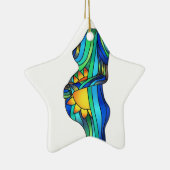 妊娠のステンドグラスのオーナメント セラミックオーナメント (右)