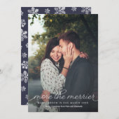 妊娠のメリークリスマスカードを増やす シーズンカード (正面/裏面)