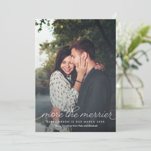 妊娠のメリークリスマスカードを増やす シーズンカード (スタンド正面)