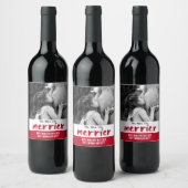 妊娠のメリーパーソナライズされたが ワインラベル (ボトル)