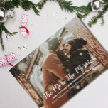 妊娠のメリー数が シーズンポストカード<br><div class="desc">ミニマル写真メリーのクリスマス妊娠の発表。CC0にライセンスされたPixabayを介した写真テンプレートは、自分の写真に置き換える必要がある</div>