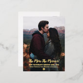 妊娠のメリー数が 箔シーズンポストカード (正面/裏面)