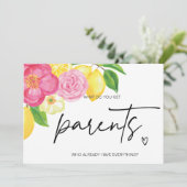 妊娠のリビール，ベビー カード (スタンド正面)