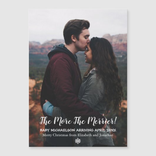 妊娠の休日のマメリーグネットカードの増加 (正面)