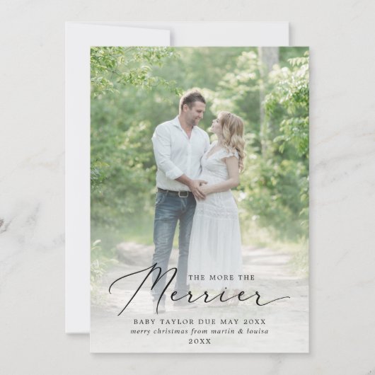 妊娠の写真メリーの繊細さ シーズンカード (正面)