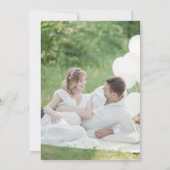 妊娠の写真メリーの繊細さ シーズンカード (裏面)