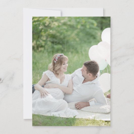 妊娠の写真メリーの繊細さ シーズンカード (裏面)