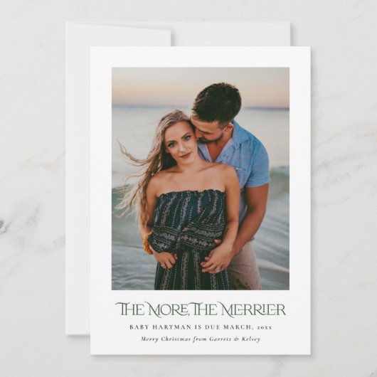 妊娠の写真メリーを発表する シーズンカード (正面)