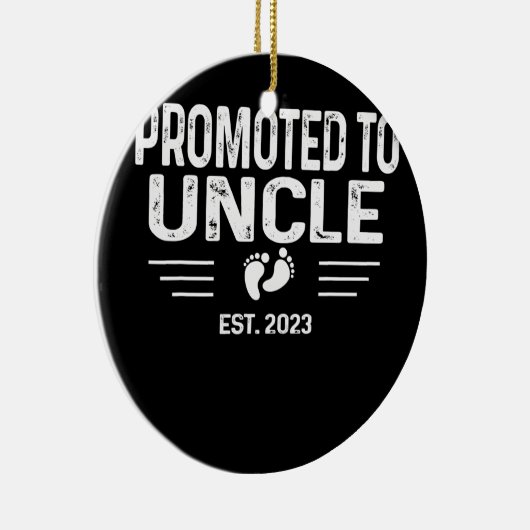 妊娠の告知が伯父エストに昇格 セラミックオーナメント (右)