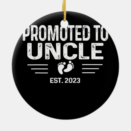 妊娠の告知が伯父エストに昇格 セラミックオーナメント (裏面)