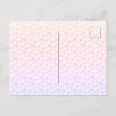 妊娠の告知カード、卵の投機 案内ポストカード (裏面)