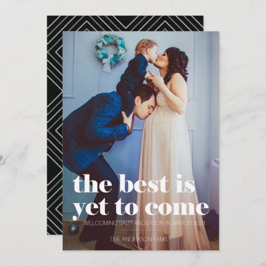 妊娠の告知最高のはまだ来〜だ シーズンカード (正面/裏面)