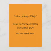 妊娠の告知！ ポストカード (正面)