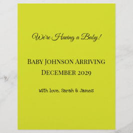 妊娠の告知！ レターヘッド