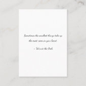 妊娠の告知！ 名刺 (裏面)