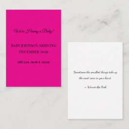 妊娠の告知！ 名刺