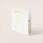 妊娠の告知 箔カード (正面)