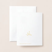 妊娠の告知 箔カード (裏面封筒付き)