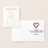 妊娠の告知 箔カード (ディスプレー)