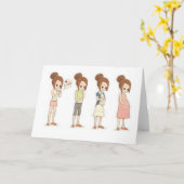 妊娠の学期 カード (黄色い花)