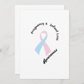 妊娠の幼児損失の認識度サポート 案内状 (正面/裏面)