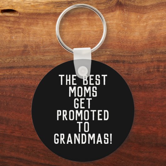妊娠の発表おばあちゃんをプレゼントする キーホルダー (正面)
