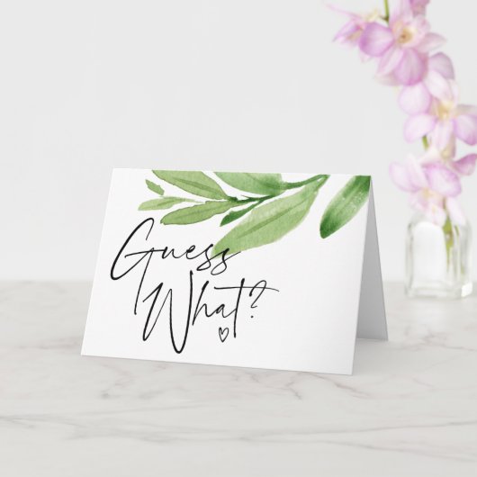 妊娠の発表が明らかになる熱帯 カード (蘭)