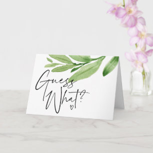 妊娠の発表が明らかになる熱帯 カード