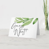 妊娠の発表が明らかになる熱帯 カード (正面)