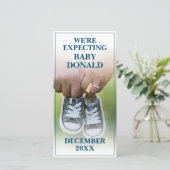 妊娠の発表とベビー靴 (スタンド正面)