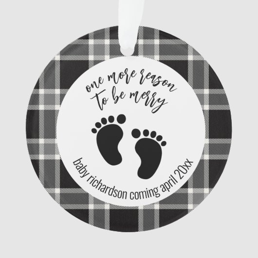 妊娠の発表になるメリーもう一つの理由 オーナメント (正面)