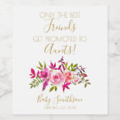 妊娠の発表のみ最高のの友人 ワインラベル (シングルラベル)