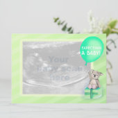 妊娠の発表のコアラカード 案内状 (スタンド正面)