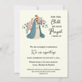 妊娠の発表の宗教祈りの言葉 ノートカード (正面)