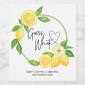 妊娠の発表の推測どのようなベビーが明らかにする ワインラベル (シングルラベル)