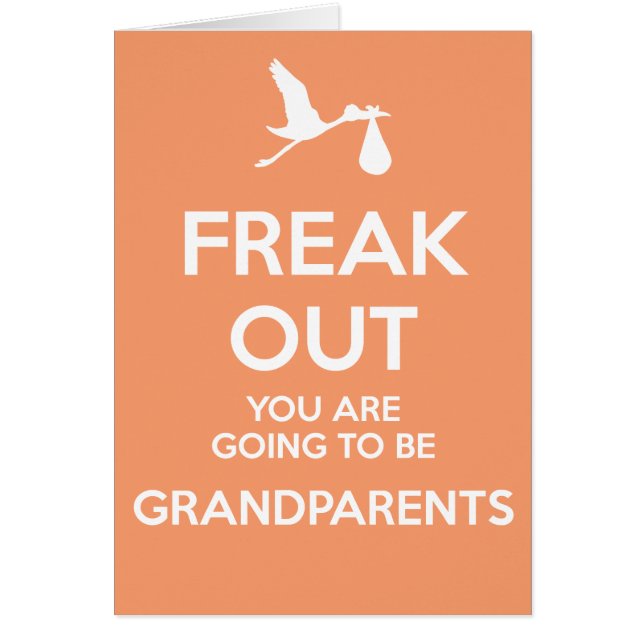 妊娠の発表をする新しい祖父母 (正面)