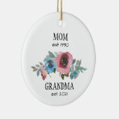 妊娠の発表をする母祖母 セラミックオーナメント (右)