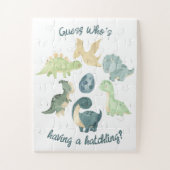 妊娠の発表を待っているディノ・エッグ ジグソーパズル (縦)