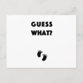 妊娠の発表を推測する ポストカード (正面)