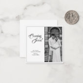 妊娠の発表クラシックスタイル ノートカード (正面/裏面インサイチュ)